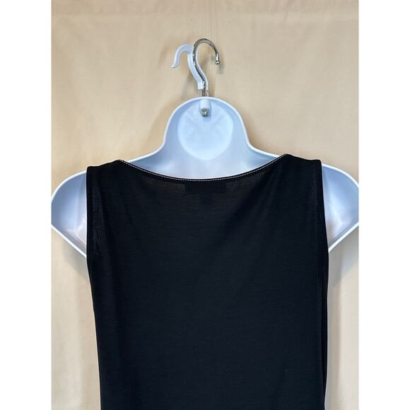 BCBG Maxazria Collection Maxi Dress S Black Classic Luxury Minimalist Old Money - Picture 6 of 13